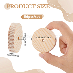 56 шт. деревянное круглое колесо&nbsp;FIND-GA0007-53