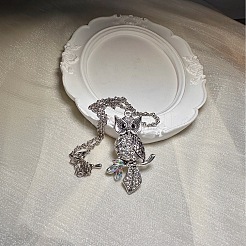 Винтажные подвески в виде совы из сплава с кристаллами и стразами&nbsp;WU5085