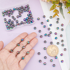 100 шт. бусины из нержавеющей стали марки 304&nbsp;STAS-UN0040-20B