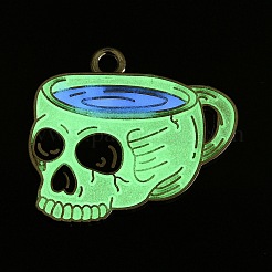 Подвески из эмалевой светящейся стали&nbsp;ENAM-T021-11P