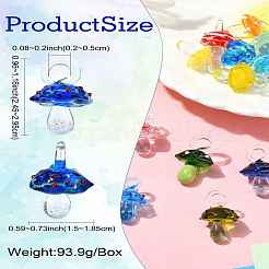 21шт 21 цвета подвески ручной работы лэмпворк&nbsp;LAMP-CJ0002-30