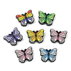 12шт 6 стиля бабочки пищевые экологически чистые силиконовые бусины&nbsp;SIL-CJ0001-89