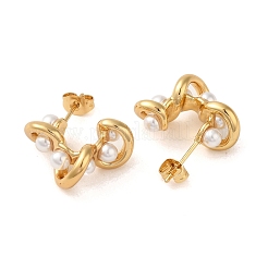 Серьги-гвоздики из нержавеющей стали 304&nbsp;EJEW-U003-31G