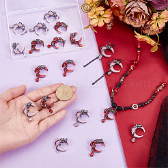 20шт 2 цвета подвески из сплава со стразами&nbsp;FIND-PH0026-14