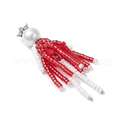 3 шт. 3-х цветные стеклянные бусины большие подвески&nbsp;PALLOY-MZ00687