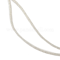 Изготовление ожерелья из регулируемого полиэфирного шнура&nbsp;AJEW-JB01379-02