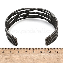 Браслеты-манжеты из хирургической нержавеющей стали 316&nbsp;BJEW-C125-04AS