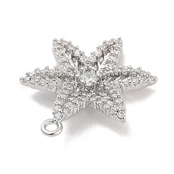 Подвески из латуни с прозрачным фианитом&nbsp;KK-Z061-09P-02