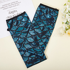 Перчатки из полиэстера с рыбьей чешуей&nbsp;AJEW-WH20006-222A