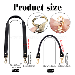 4 шт. 2 стиля кожаных ручек для сумок&nbsp;FIND-PH0028-68