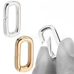 10 шт. 2-х цветные латунные кольца для пружинных затворов&nbsp;KK-BBC0018-26B