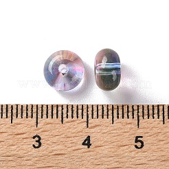 Выпечка расписные прозрачные стеклянные бусины&nbsp;LS-X-DGLA-S116-01J