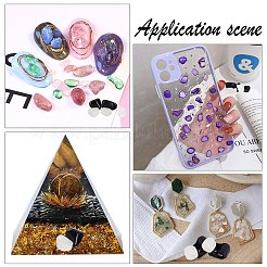 800 г 2 вида бусин из натурального кварца и обсидиана&nbsp;G-CA0001-39