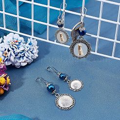 4 набор из 4-х видов стеклянных жемчужных бусин и кабошонов для ключей&nbsp;HJEW-FH0001-20