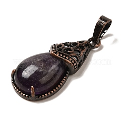 Подвески из натурального аметиста &nbsp;G-H065-01R-18