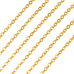 Железные плоские кабельные цепи с латунным покрытием&nbsp;CH-TAC0007-02G