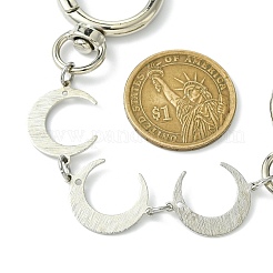 Латунные тройные лунные цепи-удлинители для сумок&nbsp;FIND-JF00147-01