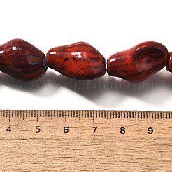 Фарфоровые бусины ручной работы&nbsp;PORC-S002-01B