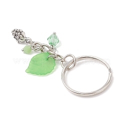 3 шт. акриловые брелки в форме листа&nbsp;KEYC-JKC01405