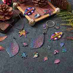 20шт 10 стиля подвески из сплава цвета радуги&nbsp;PALLOY-SZ0001-31