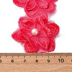 2 ярд цветочной кружевной отделки из полиэстера&nbsp;OCOR-CY0001-19B