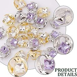 24шт 2 цвета подвески из сплава со стразами&nbsp;FIND-CA0004-92