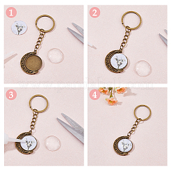 20шт брелок из двухцветного сплава&nbsp;KEYC-DC00017