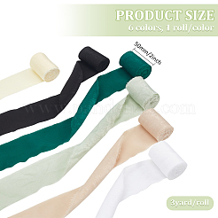 6 рулон полиэстеровых лент 6 цветов&nbsp;OCOR-BC0006-36A