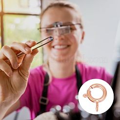 925 застежка-кольцо из стерлингового серебра с открытыми соединительными кольцами&nbsp;STER-GO0001-04RG