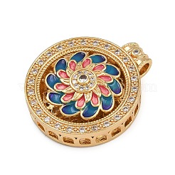 Вращающиеся подвески из латуни с микропаве из кубического циркония&nbsp;KK-P332-02B-G