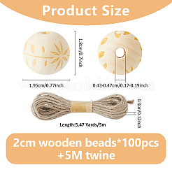 Деревянные бусины&nbsp;WOOD-FH0002-29A