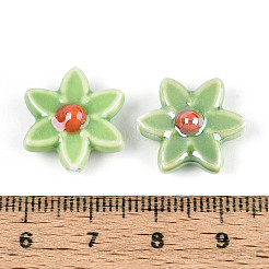 Фарфоровые бусины ручной работы&nbsp;PORC-N008-10D-01