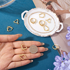 10 шт. фурнитура для сережек-колец 5 стилей&nbsp;KK-TA0002-98