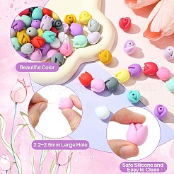 30шт 15 стиля силиконовые бусины&nbsp;SIL-CJ0002-59