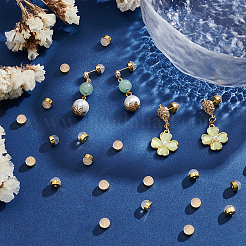 32 шт. Латунные гайки для ушей&nbsp;KK-ME0003-62G