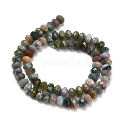 Природного индийского агата бисер нитей&nbsp;G-C259-A02-5x8mm