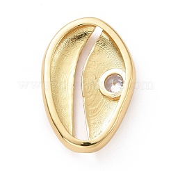 Кулоны из экологически чистой латуни с прозрачным кубическим цирконием&nbsp;KK-D079-18G