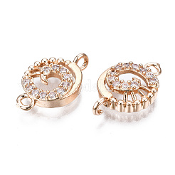 Латунные соединители с прозрачным кубическим цирконием&nbsp;KK-S359-153-RS