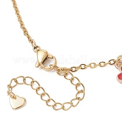 Сплав эмали шарм браслеты&nbsp;BJEW-JB13169-02