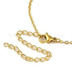 Ожерелья с подвесками из нержавеющей стали 304 с кубическим цирконием&nbsp;LS-NJEW-Q347-01B