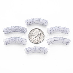 Непрозрачные акриловые бусины с краклеем&nbsp;MACR-S372-002N-010