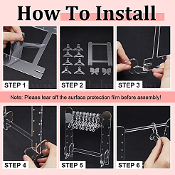 1 комплект акриловых подставок для сережек&nbsp;EDIS-CP0001-13
