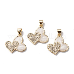 Латунные микро проложить кубического циркония подвески&nbsp;KK-E003-10G