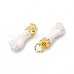 Эко-подвески с покрытием из латуни и эмали&nbsp;KK-F845-36G-03