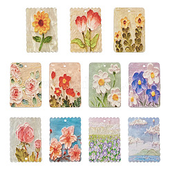 22 шт. 11 стильные акриловые подвески с тиснением и принтом&nbsp;MACR-CW0001-11