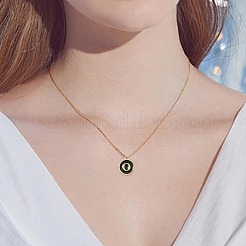 4 набор 4-х цветных эмалевых подвесок с заглавными буквами алфавита a~z&nbsp;ENAM-YW0004-53