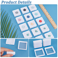 15 шт. прозрачные пластиковые коробки для бриллиантов&nbsp;OBOX-HY0001-02A