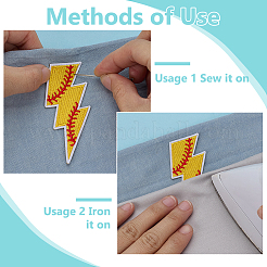 16 шт. 8 стиля полиэстеровые нашивки на спортивную тематику для термоприклеивания/пришивания&nbsp;PATC-FG0003-17