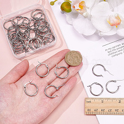 40 шт. серьги-кольца из нержавеющей стали 304 для женщин&nbsp;EJEW-ME0001-11