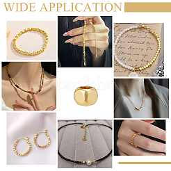 200 шт. Латунные дистанционные бусины&nbsp;KK-PH0012-51G-01